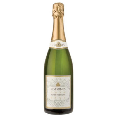 ELVI CAVA BRUT 750ML is a premium sparkling wine produced in the Penedès region of Spain. This Cava showcases a fresh and crisp flavor profile