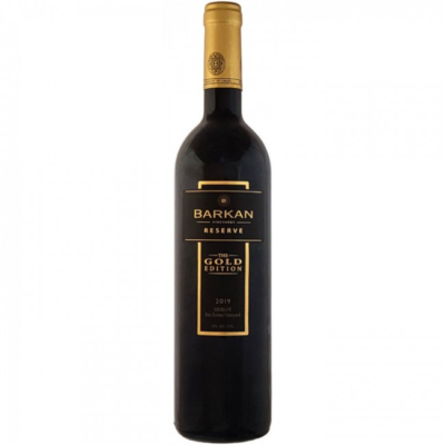 BARKAN RESERVE GOLD MERLOT 750ML is a rich red wine hailing from the renowned Judean Hills region of Israel. This full-bodied Merlot showcases a harmonious balance of dark fruit flavors