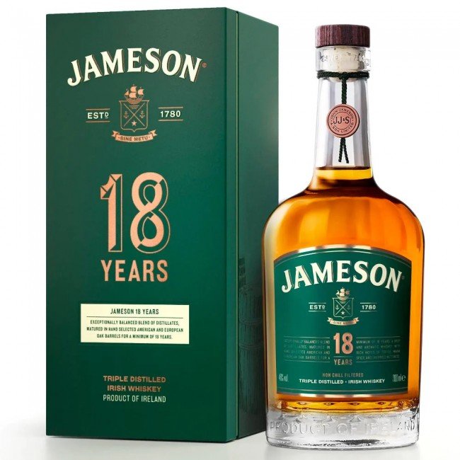 <p>JOHN JAMESON 18 YR 92 PROOF is a premium Irish whiskey known for its rich and complex flavor profile. It offers notes of toffee