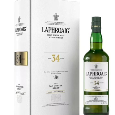 Laphroaig Islay Ian Hunt 750ml is a distinguished Scotch whisky that showcases the bold