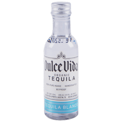 DULCE VIDA BLANCO 50ML is a premium tequila that showcases bright