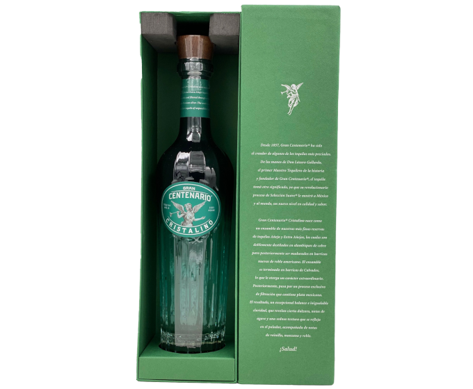 Gran Centenario Cristalino Añejo is a premium tequila crafted in the highlands of Jalisco
