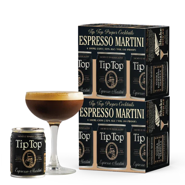 <p>The TIP TOP ESPRESSO MARTINI 100ML is a ready-to-drink cocktail that blends rich