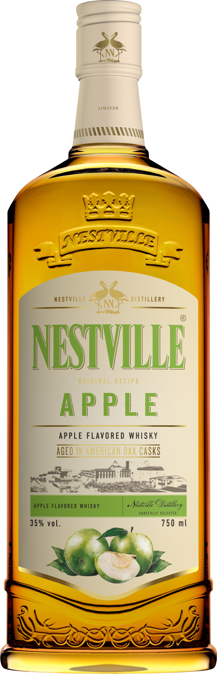 NESTVILLE APPLE WHISKY 750ML NESTVILLE APPLE WHISKY is a unique blend that marries the crispness of apples with smooth whisky