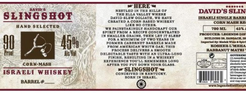 <p>DAVID'S SLING SB ISRAELI WHISKEY 700ML is a premium liquor that showcases a distinct flavor profile