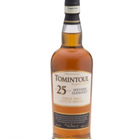 <p>TOMINTOUL 25 YR OLD is a premium single malt Scotch whisky from the Speyside region of Scotland. It features a rich flavor profile characterized by notes of dried fruits