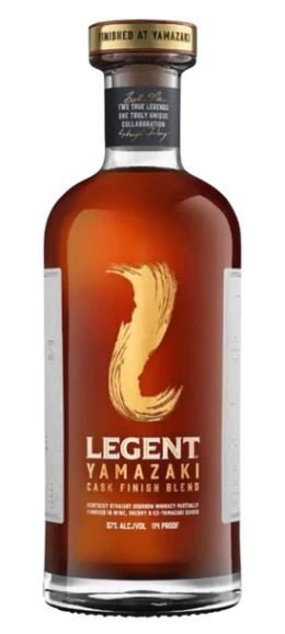 LEGENT YAMAZAKI FINISH 750ML showcases a unique blend of flavors derived from a mix of traditional bourbon and Japanese whisky techniques. This spirit features notes of sweet caramel