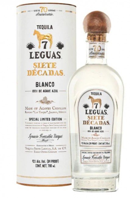 SIETE LEGUAS DECADAS BLANCO CRIOLL is a premium blanco tequila hailing from the heart of Jalisco