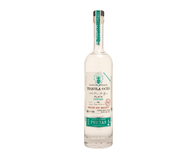 TEQUILA OCHO BLANCO PUNTAS is a premium tequila crafted from 100% blue agave cultivated in the heart of the Jalisco region