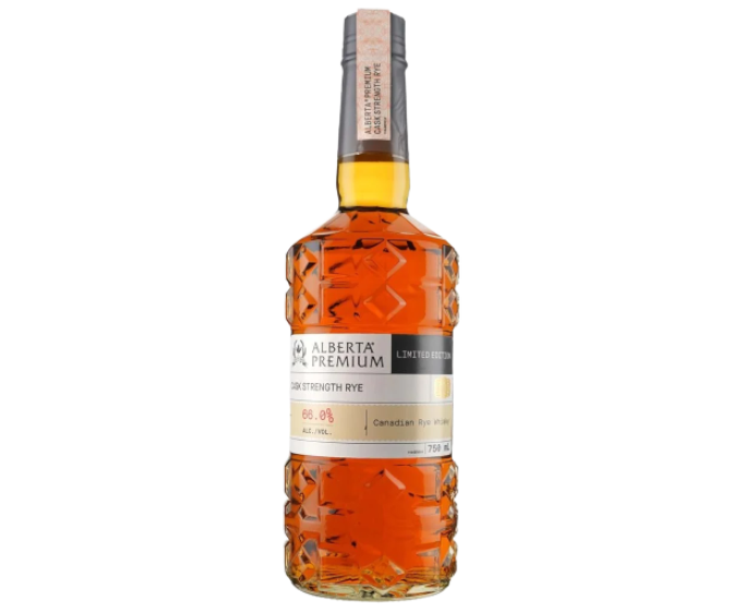 ALBERTA CASK STRENGTH RYE 750ML showcases a robust flavor profile characterized by notes of spicy rye grains