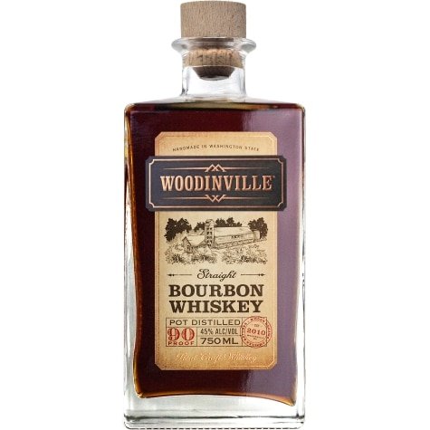 WOODINVILLE STRAIGHT BOURBON is a premium bourbon whiskey distilled in Washington State. It showcases a robust flavor profile with notes of caramel