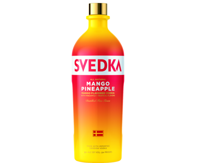 SVEDKA MANGO PINEAPPLE VODKA 50ML SVEDKA Mango Pineapple Vodka features a vibrant tropical flavor profile