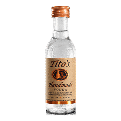 Tito's Handmade Vodka is crafted from corn