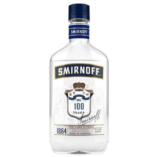 <p>SMIRNOFF 100 375ML is a premium vodka known for its neutral flavor profile and smooth finish