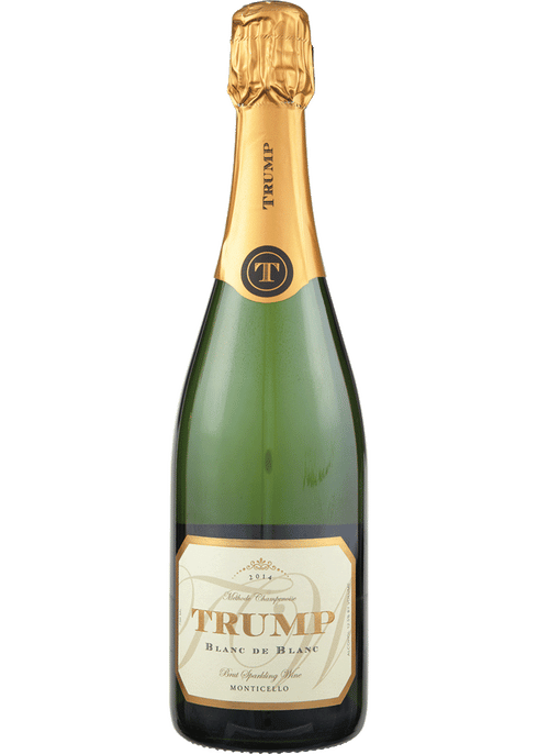 TRUMP BLANC DE BLANC is a sparkling wine crafted primarily from Chardonnay grapes
