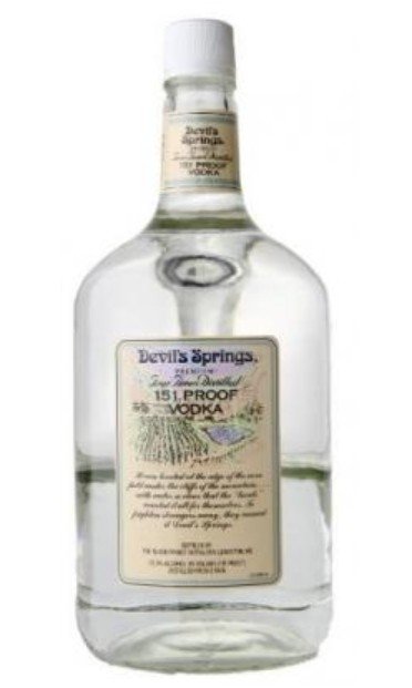 DEVILS SPRING VODKA 1.75 is a premium liquor distilled from 100% pure spring water sourced from natural springs in the U.S. It boasts a clean