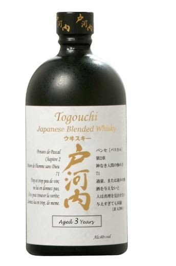 TOGOUCHI 3YR Japanese Whiskey is a balanced blend of malt and grain whiskies