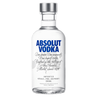 ABSOLUT 50ML is a premium vodka renowned for its pure