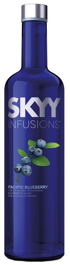 SKYY VODKA BLUEBERRY 50ML SKYY Vodka Blueberry is a premium spirit that offers a smooth and refreshing blueberry flavor