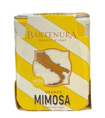 Bartenura Orange Mimosa Cans feature a refreshing blend of sweet orange juice and sparkling wine