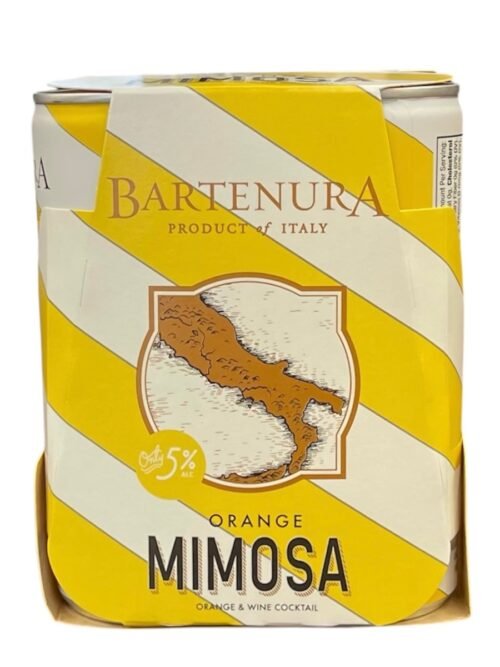 <p>Bartenura Orange Mimosa Cans feature a refreshing blend of sweet orange juice and sparkling wine