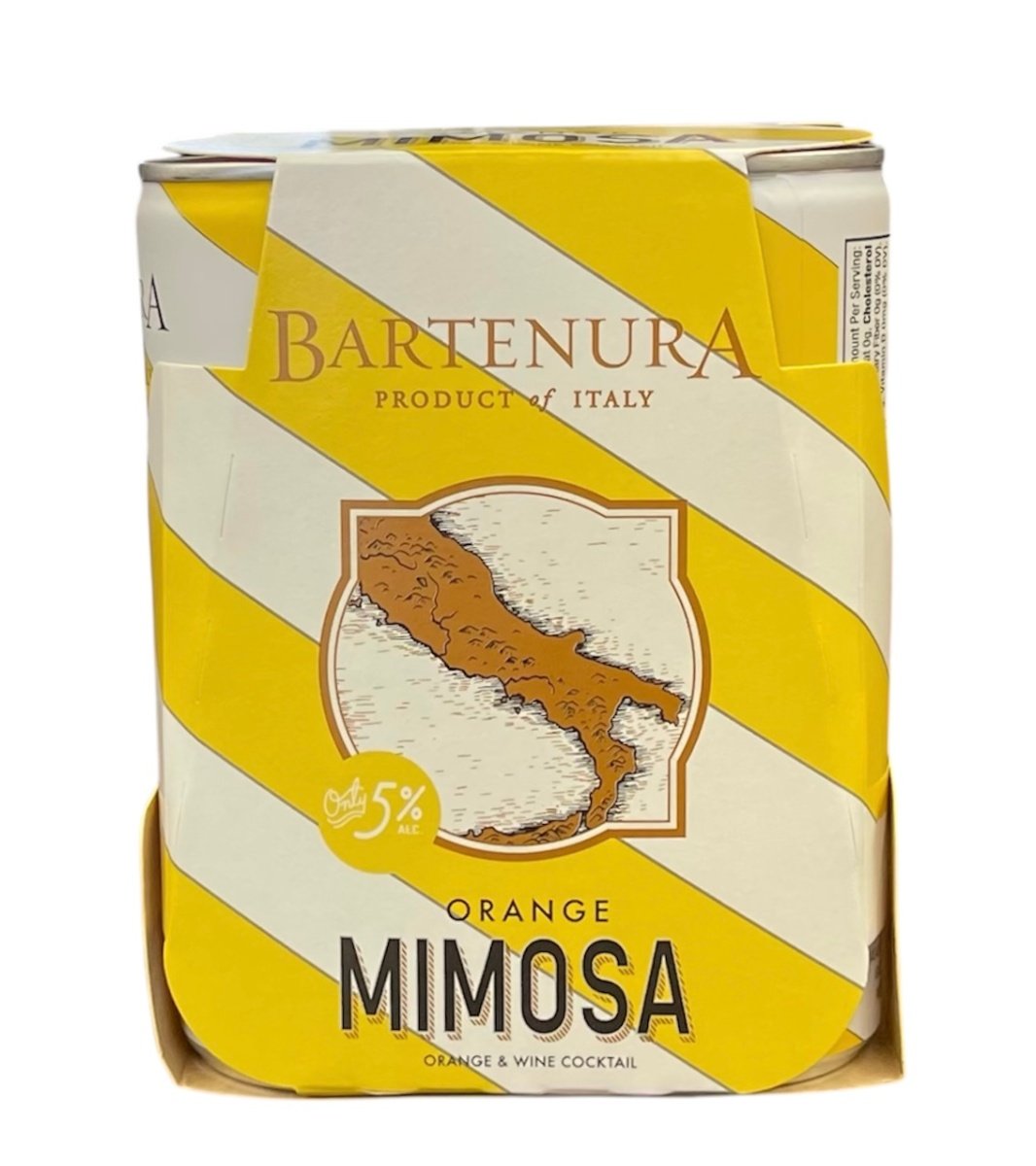 BARTENURA ORANGE MIMOSA CANS 250ML Bartenura Orange Mimosa Cans feature a refreshing blend of sweet orange juice and sparkling wine