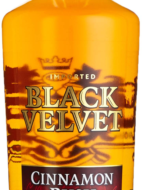 BLACK VELVET CINNAMON LITER is a premium liquor that combines smooth whiskey notes with a robust cinnamon flavor. Originating from Canada
