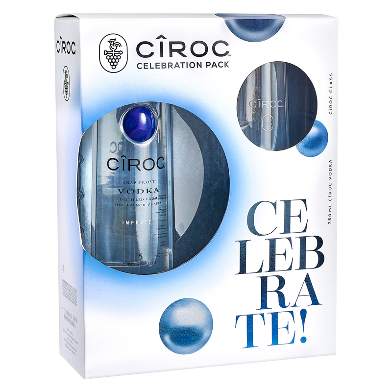 CIROC VODKA GIFT-SET 750ML CIROC Vodka Gift Set (750ml) showcases a smooth and crisp flavor profile