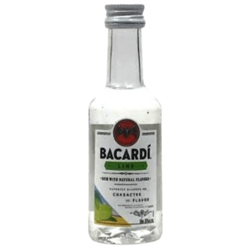 BACARDI LIME 50ML delivers a refreshing blend of zesty lime and smooth rum