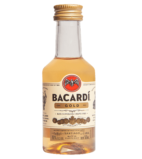 BACARDI GOLD 50ML is a premium rum from the Caribbean