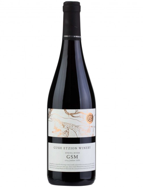 The GUSH ETZION SPRING RIVER GSM is a blend of Grenache
