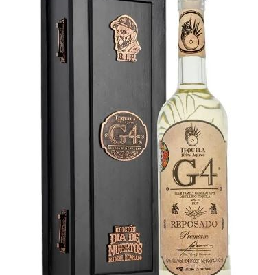 The G4 REPO DE MADERA DIA MUERTOS 2023 is a premium tequila crafted in the rich tradition of Jalisco
