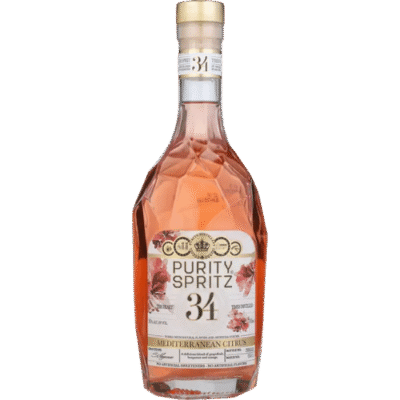 PURITY SPRITZ 750ML is a premium liquor that showcases a balanced flavor profile with hints of citrus and botanical herbs. Originating from a renowned distilling region