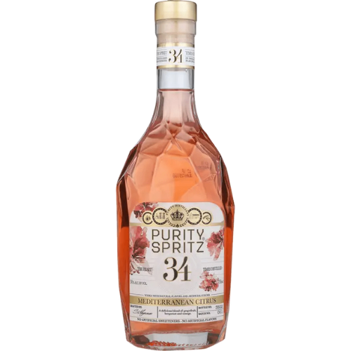 PURITY SPRITZ 750ML is a premium liquor that showcases a balanced flavor profile with hints of citrus and botanical herbs. Originating from a renowned distilling region