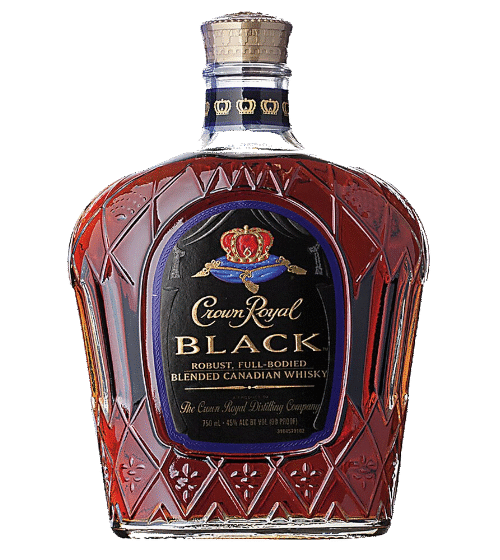 CROWN ROYAL BLACK is a premium Canadian whisky known for its rich flavor profile