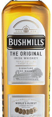 BUSHMILLS WHISKEY 750ML is an Irish whiskey known for its smooth and light flavor profile