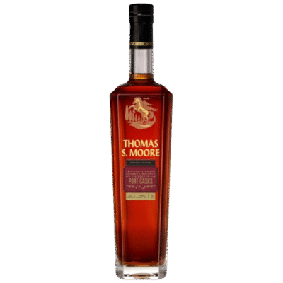 THOMAS S MOORE BBN PORT FINISH is a refined liquor with a rich flavor profile characterized by notes of dark fruit