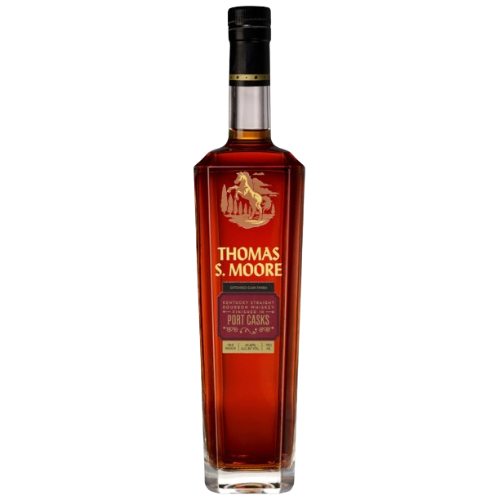 THOMAS S MOORE BBN PORT FINISH is a refined liquor with a rich flavor profile characterized by notes of dark fruit