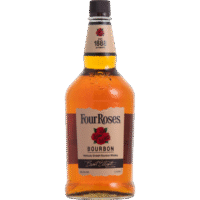 FOUR ROSES 1.75L is a blended bourbon whiskey that features a smooth and balanced flavor profile with notes of sweet vanilla