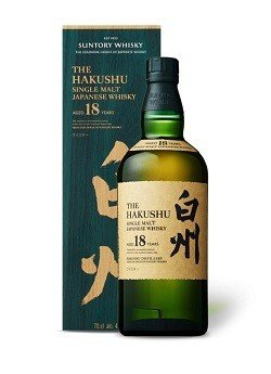 HAKUSHU 18YR is a premium Japanese whisky distilled in the Japanese Alps