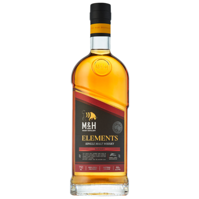 MILK & HONEY ELEMENTS SHERRY CASK is a premium whiskey featuring a unique flavor profile characterized by rich notes of dried fruit