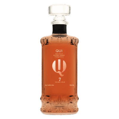 QUI SELECT EXTRA ANEJO 750ML is a premium tequila hailing from the Jalisco region of Mexico. It features a rich flavor profile with notes of vanilla