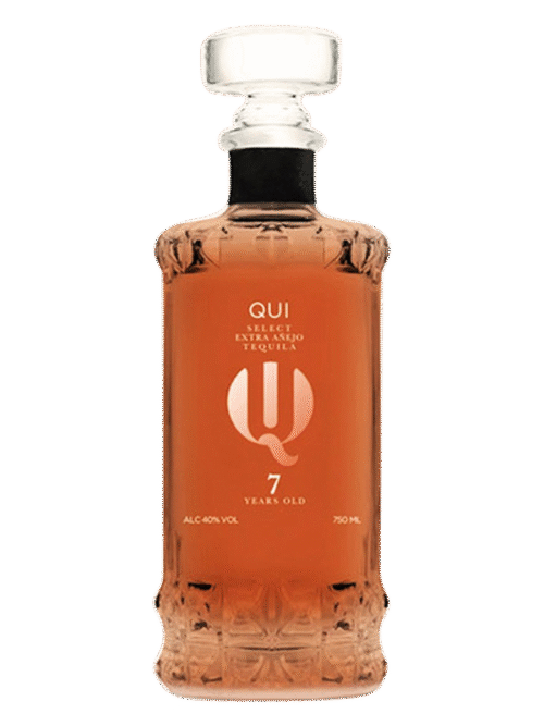 QUI SELECT EXTRA ANEJO 750ML is a premium tequila hailing from the Jalisco region of Mexico. It features a rich flavor profile with notes of vanilla