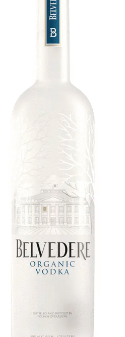 BELVEDERE VODKA 1.75L is a premium Polish vodka known for its smooth texture and crisp