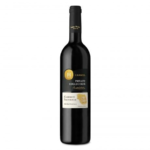 The CARMEL PC CAB SAUV MERLOT 750ML is a red wine that features a rich flavor profile with notes of dark berries