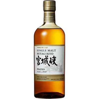NIKKA PEATED MIYAGIKYO is a distinctive Japanese whisky that showcases a harmonious blend of peated malt and smooth fruity notes. Originating from the Miyagikyo Distillery in Japan
