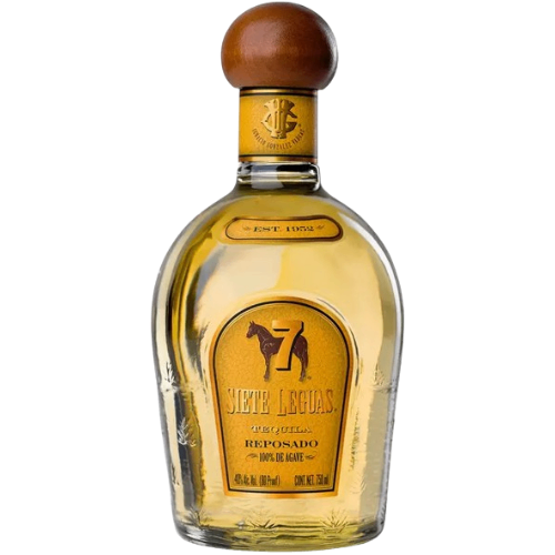SIETE LEGUAS Reposado Tequila is an exquisite spirit hailing from the heart of the Jalisco region in Mexico. This tequila is aged for a minimum of two months