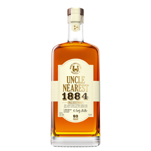 UNCLE NEAREST 1884 Small Batch is a premium whiskey hailing from Tennessee