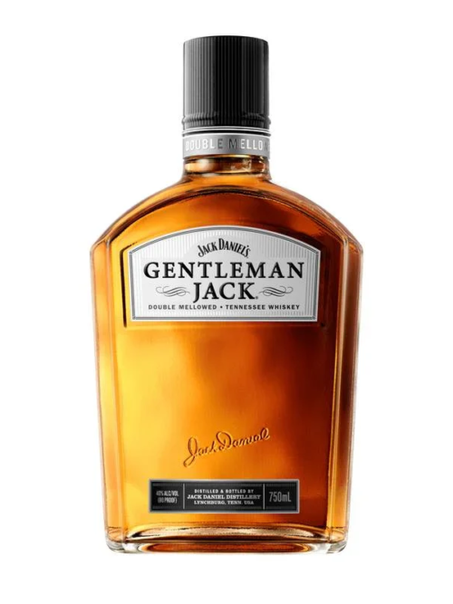 GENTLEMAN JACK 1L is a premium Tennessee whiskey known for its smooth and refined flavor profile. It features a unique double charcoal mellowing process that results in a rich