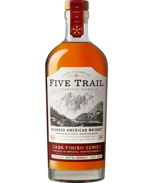 FIVE TRAIL WHISKEY 750ML is a premium liquor crafted in the heart of the United States. This bourbon showcases a balanced flavor profile with notes of caramel